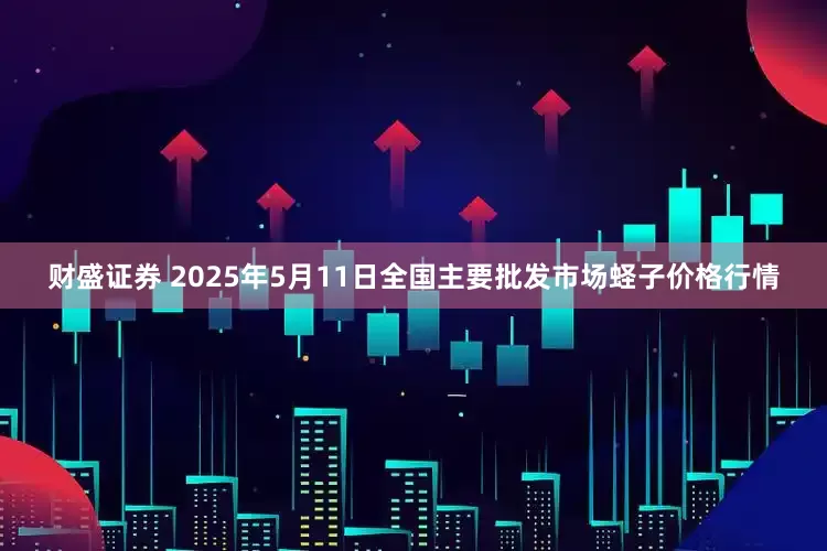 财盛证券 2025年5月11日全国主要批发市场蛏子价格行情