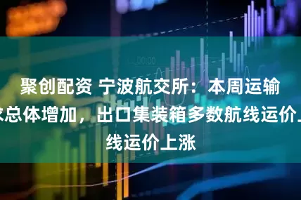 聚创配资 宁波航交所：本周运输需求总体增加，出口集装箱多数航线运价上涨